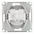 Розетка Systeme Electric Glossa встраиваемая алюминий (GSL000341)