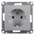 Розетка Systeme Electric AtlasDesign встраиваемая алюминий (ATN000343)