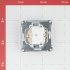 Розетка Systeme Electric AtlasDesign встраиваемая алюминий со шторками с крышкой (ATN000346)
