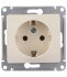 Розетка Systeme Electric Glossa встраиваемая бежевая (GSL000243)