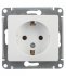 Розетка Systeme Electric Glossa встраиваемая белая (GSL000143)