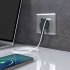 Розетка Werkel встраиваемая серебряная рифленая с USB-A/ Type-C (a056277)