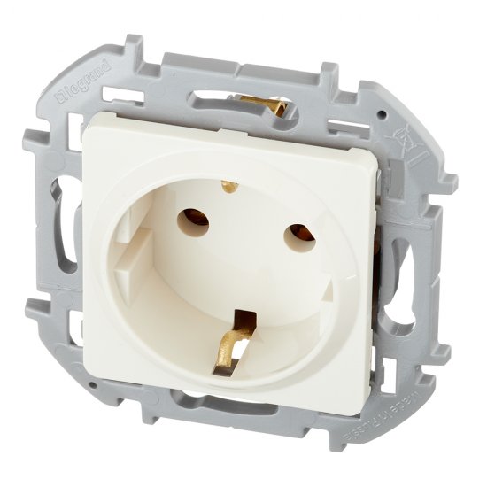 Розетка Legrand Inspiria встраиваемая слоновая кость (673721)