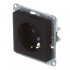 Розетка Systeme Electric AtlasDesign встраиваемая карбон (ATN001043)