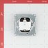 Розетка Systeme Electric AtlasDesign встраиваемая карбон (ATN001043)