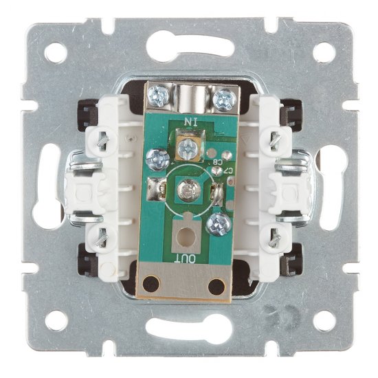 Розетка телевизионная Lezard Karina встраиваемая черный бархат (707-4288-130)