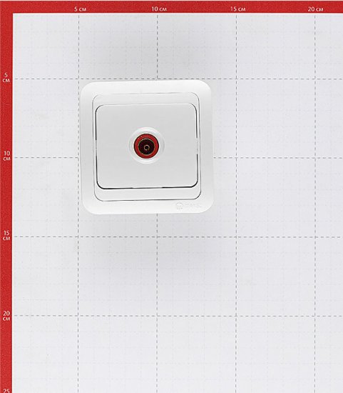 Розетка телевизионная Makel Mimoza встраиваемая белая (12007)