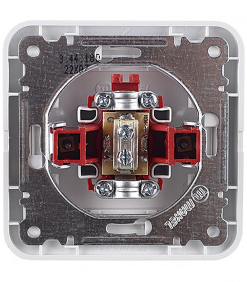 Розетка телевизионная Makel Mimoza встраиваемая белая (12007)