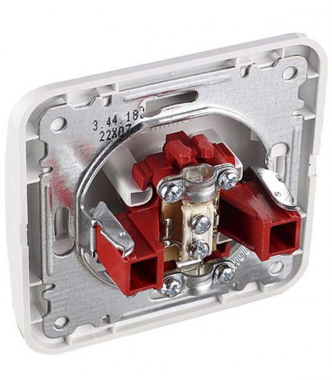 Розетка телевизионная Makel Mimoza встраиваемая белая (12007)