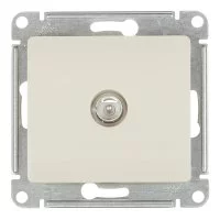 Розетка телевизионная Systeme Electric Glossa встраиваемая бежевая (GSL000293)