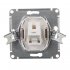 Розетка телефонная Systeme Electric AtlasDesign встраиваемая белая RJ11 (ATN000181)