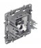 Розетка компьютерная/ телефонная Legrand Etika встраиваемая антрацит RJ11/ RJ45 (672652)
