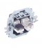 Розетка компьютерная/ телефонная Simon 15 встраиваемая графит RJ11/ RJ45 (1591590-038)