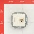 Розетка телефонная Simon 15 встраиваемая слоновая кость RJ11 (1591480-031)