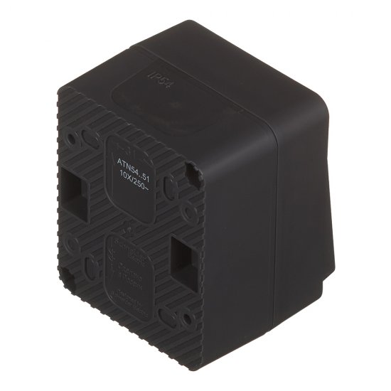Выключатель Systeme Electric AtlasDesign Profi54 двухклавишный накладной антрацит (ATN544051)