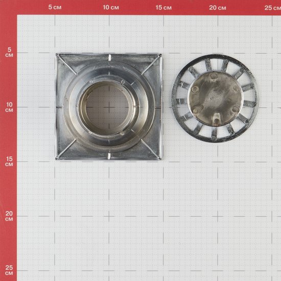 Трап душевой вертикальный Ore D1050V с гидрозатвором 100х100 мм d50 мм цельнометаллический