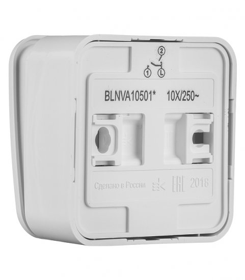 Выключатель Systeme Electric Blanca двухклавишный накладной белый (BLNVA105011)