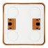 Выключатель Systeme Electric Этюд двухклавишный накладной бук с подсветкой (BA10-006T)