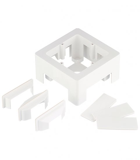 Коробка монтажная для кабель-канала DKC Viva белая 2 модуля (10123)