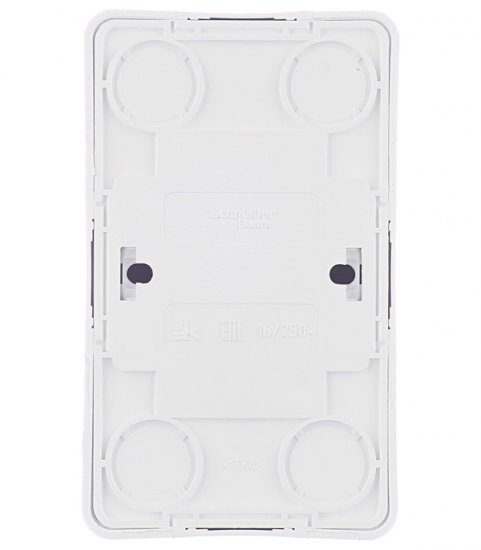 Розетка Systeme Electric Этюд накладная белая со шторками (PA16-008B)