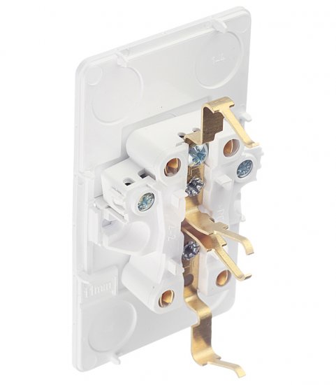 Розетка Systeme Electric Этюд накладная белая со шторками (PA16-008B)