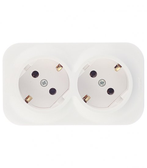 Розетка Legrand Quteo накладная белая (782233)