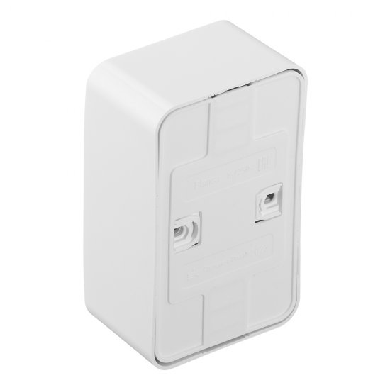 Розетка двойная Systeme Electric Blanca накладная белая с заземлением (BLNRA010211)