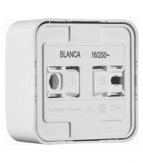 Розетка Systeme Electric Blanca накладная белая без заземления (BLNRA000111)