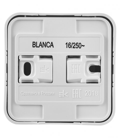 Розетка Systeme Electric Blanca накладная белая без заземления (BLNRA000111)