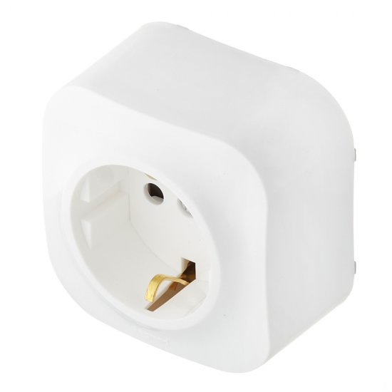 Розетка Legrand Quteo накладная белая с заземлением (782220)