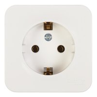 Розетка Systeme Electric Blanca накладная белая с заземлением (BLNRA010111)