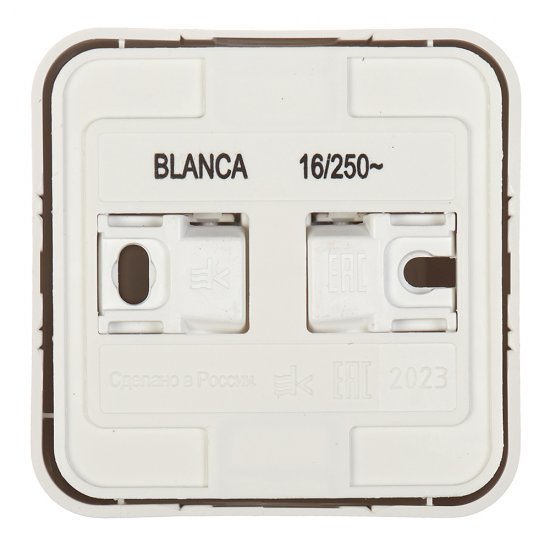 Розетка Systeme Electric Blanca накладная белая с заземлением (BLNRA010111)