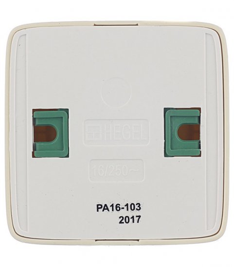 Розетка Hegel Alfa накладная слоновая кость (РА16-103-01)