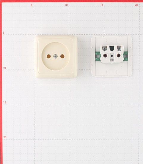Розетка Hegel Alfa накладная слоновая кость (РА16-103-01)