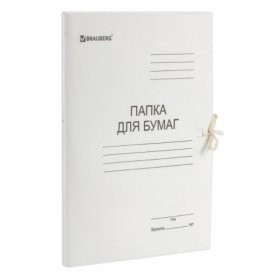 Мелованная картонная папка для бумаг BRAUBERG 110924