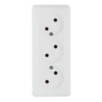 Розетка Systeme Electric Этюд накладная белая (PA16-009B)