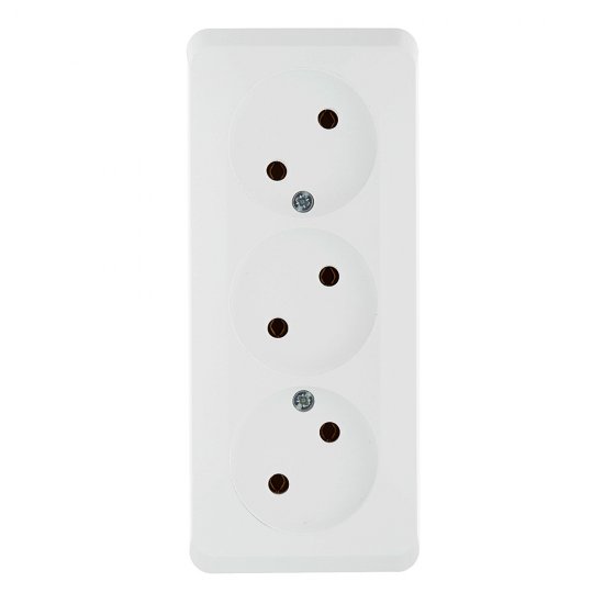 Розетка Systeme Electric Этюд накладная белая (PA16-009B)