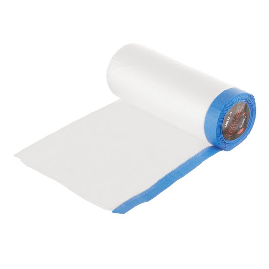 Пленка защитная Hesler для наружных работ с клейким краем 10 мкм 2,7х16 м (43,2 кв.м)