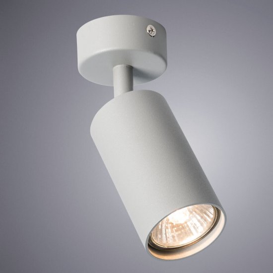 Спот Arte Lamp Aquarius GU10 35 Вт 1 кв.м серый IP20 (A3216PL-1GY)