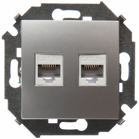 Компьютерная двойная розетка Simon 1591552-033