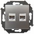 Компьютерная двойная розетка Simon 1591552-033
