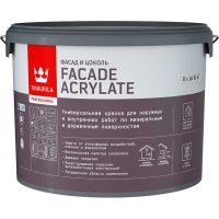 Акрилатная универсальная эмаль для фасадов и интерьеров Tikkurila FACADE ACRYLATE