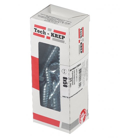 Болт сантехнический 8х50 мм DIN 571 оцинкованный (25 шт.)