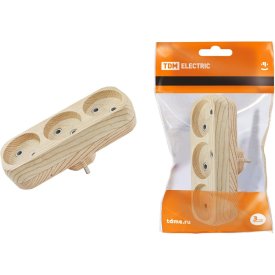 Плоский блок на 3 гнезда TDM ELECTRIC SQ1806-0075