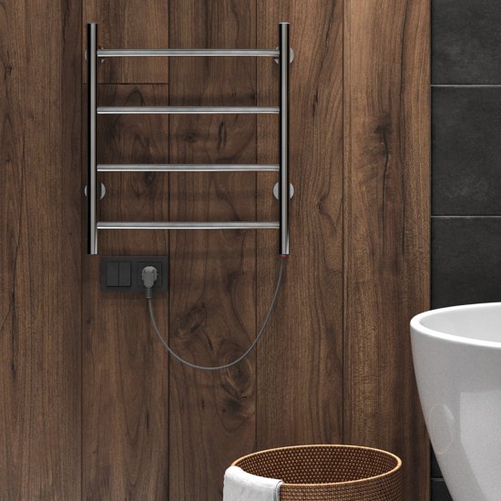 Полотенцесушитель электрический Indigo Arc 500х400 мм 50 Вт хром