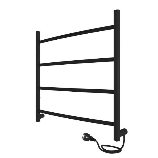 Полотенцесушитель электрический Indigo Arc 500х500 мм 55 Вт черный муар