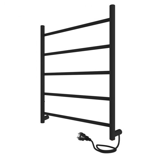 Полотенцесушитель электрический Indigo Line 600х500 мм 65 Вт черный муар
