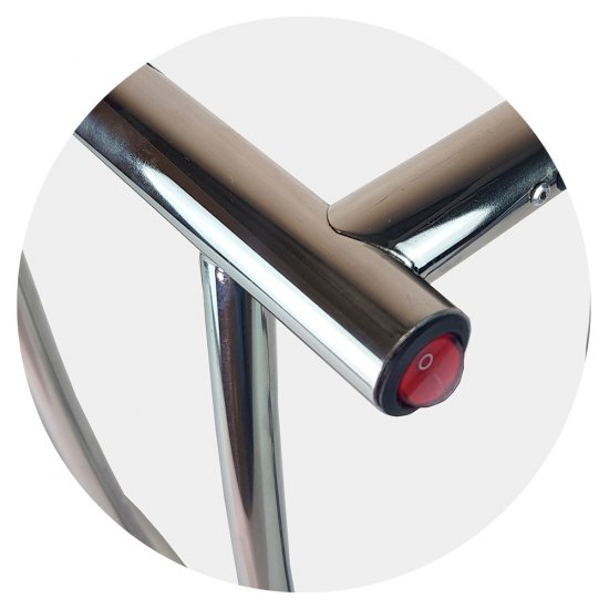 Полотенцесушитель электрический Indigo Arc 800х525 мм 75 Вт хром