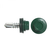Кровельный саморез swfs ZP 4,8х35 RAL-6005 250 шт.