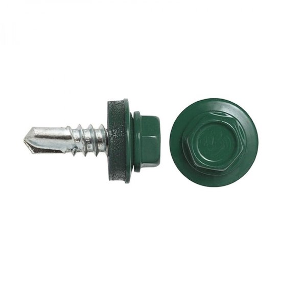 Кровельный саморез swfs ZP 4,8х35 RAL-6005 250 шт.